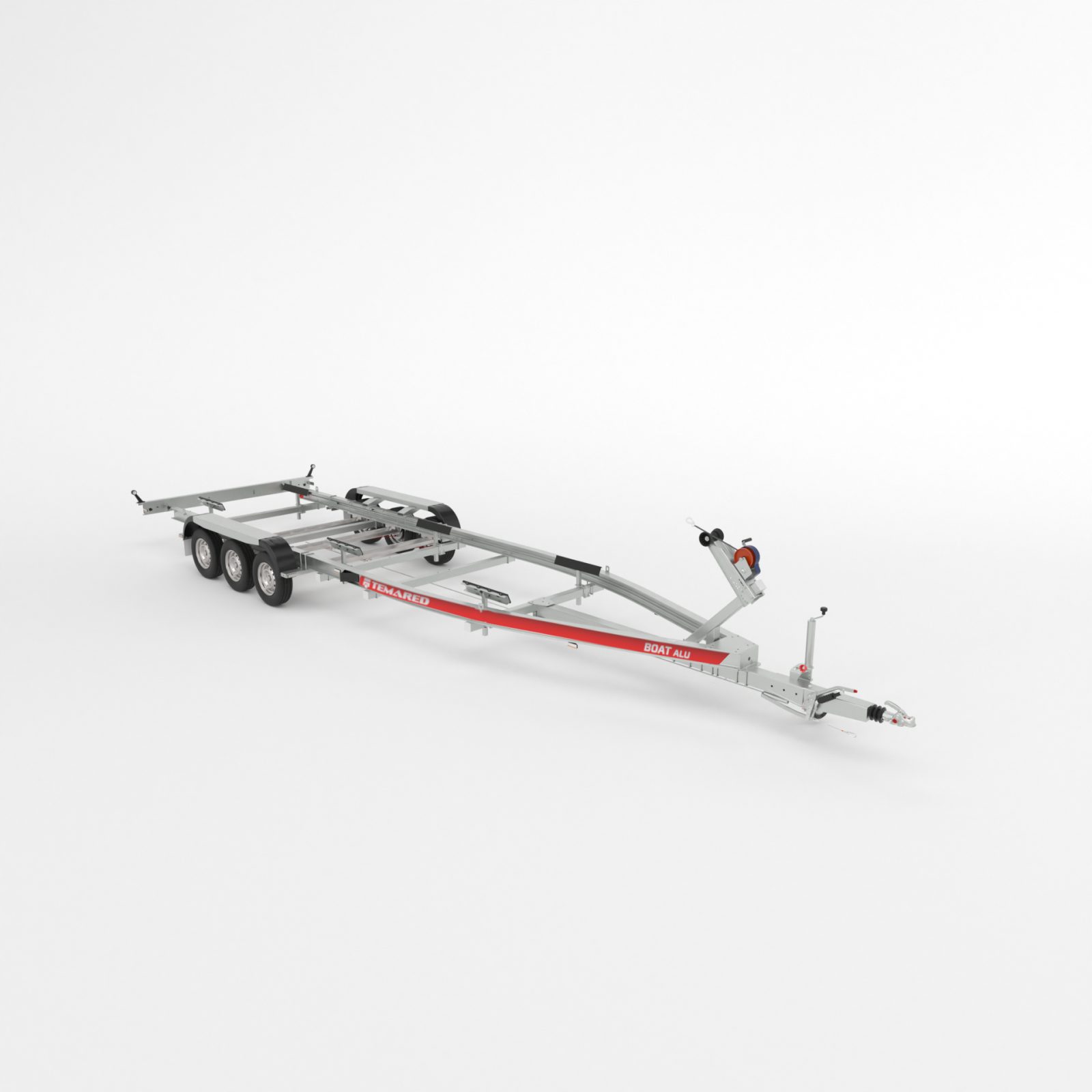 Porte-bateau Temared B35/3 T ALU – avec des béquilles plats (réf. KC4E)